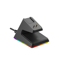 Souris ergonomique du fabricant de souris de l'usine du Guangdong, modèles PAW3950/3955, 420000 DPI, taux de polling 8 kHz, avec station de charge et écran