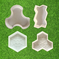 Moule en Silicone Incassable à Démoulage Facile pour Pavés Autobloquants en Caoutchouc Plastique pour Briques de Béton