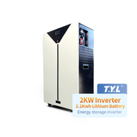 T.Y.L sistem penyimpanan energi semua dalam satu dengan Hybrid Inverter 2KW dan baterai LFP 3.1kwh talaria Generator daya Rumah tenaga surya