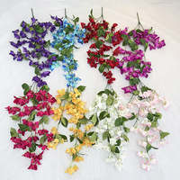 Oye Bouquet mural et de plafond en bougainvillier artificiel haut de gamme fait main pour décoration intérieure, longue durée (3-5 ans)