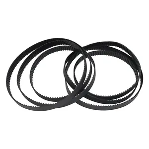 Black truly endless anti-static T5 PU timing belt for the electronics industry