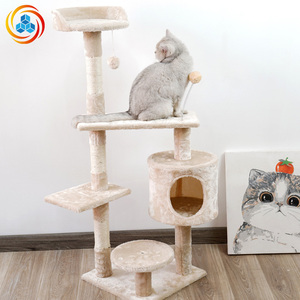 Furniture Grade Plush <b>Cat</b> <b>Tree</b>, Multi-Level <b>Cat</b> Tower with <b>Cat</b> Cave & <b>Scratching</b> <b>Posts</b> for Indoor <b>Cats</b> - Product Image 2