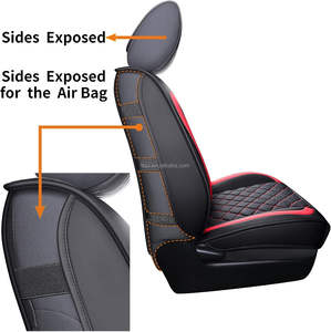 طقم كامل من أغطية وسائد السيارة <span class=keywords><strong>Dodge</strong></span> <span class=keywords><strong>Ram</strong></span> <span class=keywords><strong>1500</strong></span> المقاومة للماء أغطية لمقاعد السيارة تصميم خاص طقم 1 من أغطية الجلد الأصلية عالية الجودة المتانة - Product Image 3