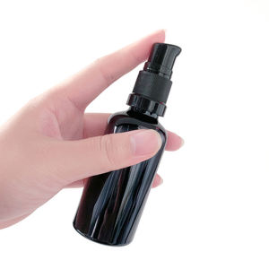 <span class=keywords><strong>KAIJIN</strong></span> KJ-J010B – Flacon cylindrique en verre ambré noir de haute qualité (50 ml, 100 ml) avec pompe et fonction brume, pour usage industriel, personnalisable OEM - Product Image 1