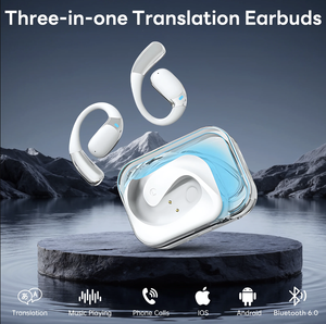 Audífonos de Traducción de Idiomas con IA, Inalámbricos 3 en 1 en Tiempo Real para 144 Idiomas, Audífonos con IA A70 para IOS y Android - Product Image 2