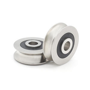 Rodamiento de Bolas de Ranura Profunda No Estándar S627RS, Acero Inoxidable 304, Guía de Cable en Forma de U, Polea Metálica - Product Image 3