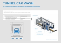 Système de lavage de voitures automatique à tunnel haute vitesse Mattias en acier inoxydable avec sécheur d'air 22KW et 11 brosses