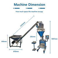 Machine de remplissage et de scellage semi-automatique pour l'emballage de poudre de café instantané, de détergent, de farine de maïs et de granulés de blé