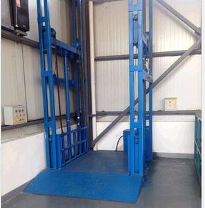 Lager Hydraulische vertikale Einzel führungs schiene Typ Wand montage Mini-Industrie fracht aufzug und Boden fracht <span class=keywords><strong>lift</strong></span> - Product Image 3