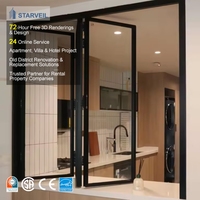 Fenêtres et portes à persiennes pliantes en aluminium résistantes aux ouragans, approuvées NOA NFRC AS2047 Miami Dade, pour cuisine