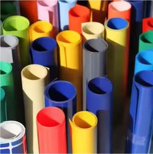 Горячая продажа популярный цвет подгонять водонепроницаемый ПВХ покрытием брезент ткань для груза - Product Image 5