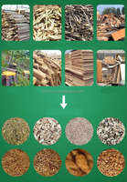 Haute qualité Fine bois poudre broyeur broyeur Machine sciure jardin arbre bois déchiqueteuse concassage