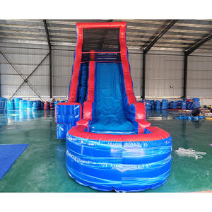 Tobogán Acuático Inflable de PVC Resistente, Colorido, Rojo y Azul, con Piscina Desmontable para Uso en Hoteles, Resorts, Hogares y Escuelas - Product Image 6