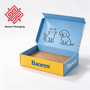 Caja de Cartón Corrugado para Envíos con Impresión a Todo Color Personalizada, Caja de Envío para Productos para Mascotas, Caja de Embalaje Plegable para Comercio Electrónico - Product Image 1