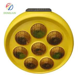 Ronde Zwenkende Knipperende Draaibare Waarschuwing Oprit Led Draaiende Strobe Signaallamp Grote Roterende Elektrische Waarschuwingslamp Met Statief - Product Image 2