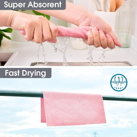 Chiffons de nettoyage de cuisine en microfibre jetables lavables personnalisés Serviettes à déchirer Eau puissante écologique réutilisable