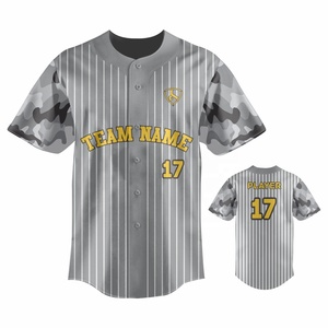 Maillot de baseball/softball personnalisé en polyester 100 %, sublimation intégrale, haute qualité, prix usine - Product Image 2