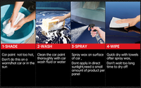 Cera para Auto en Aerosol sin Agua, Revestimiento Nano, Protección de Pintura, Pulido Rápido, Aerosol de Brillo, Cera Hidrofóbica para Auto con Super Brillo