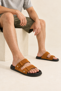 Sandalias de Cuero Genuino Hechas a Mano, Ligeras, Transpirables, Antideslizantes, con Punta Tubular y Diseño Moderno - Product Image 5