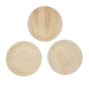Areca Assiettes Alimentaires Feuille de <span class=keywords><strong>Palmier</strong></span> Vaisselle Assiettes Rondes Biodégradables Jetables - Product Image 2