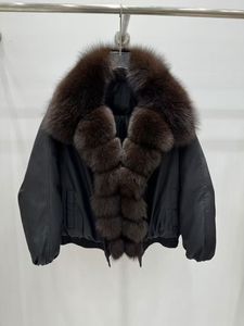 Nuovo Piumino Invernale Spesso e Caldo per Donne, Lunghezza Media, Collo in Pelliccia di Volpe, Cappotto di Pelliccia alla Moda - Product Image 2
