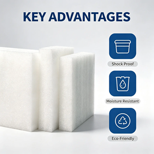 Plaque de mousse EPE en polyéthylène à cellules fermées, personnalisée en usine, vente en gros, absorbant les chocs, en coton perlé, avec découpe sur mesure - Product Image 2