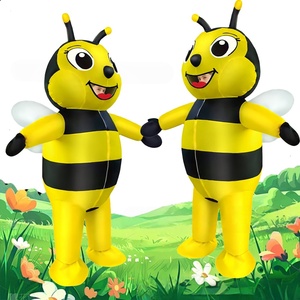 Costume d'<span class=keywords><strong>abeille</strong></span> <span class=keywords><strong>gonflable</strong></span> pour adulte, tenue de mascotte pour les fêtes et les festivals, costume de déguisement amusant - Product Image 5