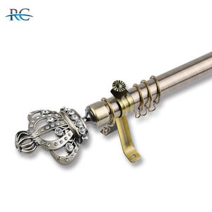 Set di Aste <span class=keywords><strong>per</strong></span> <span class=keywords><strong>Tende</strong></span> Doppie in Ferro Estensibili, Personalizzabili, Durevoli ed Ecologiche, Stile Moderno, Accessori <span class=keywords><strong>per</strong></span> <span class=keywords><strong>Tende</strong></span> in PVC - Product Image 2