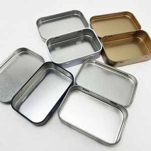 Caja de almacenamiento de hojalata/contenedor de lata de Metal/<span class=keywords><strong>rectangular</strong></span>/vacío para cosméticos joyería DIY costura monedas de caramelo - Product Image 6