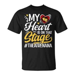 T-shirt théâtre Nana à manches courtes, col rond, impression numérique, unisexe, pour adulte, cadeau promotionnel pour le théâtre et le théâtre de spectacle - Product Image 1