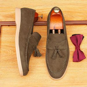 Nuevos Zapatos Mocasines Transpirables de Cuero Vacuno 2026 para Hombre, Zapatos Planos para Oficina y Carrera, Zapatos de Otoño que Aumentan la Altura - Product Image 1
