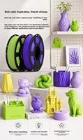 Filament d'impression 3D PLA Yosoo, 32 couleurs disponibles, 1,75 mm, bobine de 1 kg, haute résistance, résistant aux blocages, pour imprimantes 3D FDM