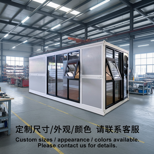 บ้านสำเร็จรูปคอนเทนเนอร์ขนาด 20 ฟุต รูปทรงสี่เหลี่ยมผืนผ้า ดีไซน์ทันสมัย ระบายอากาศได้ดี ใช้งานได้หลากหลายนอกกรอบระบบไฟฟ้า ใช้เป็นวิลล่าหรือโรงแรม 5+ ห้อง พร้อมแบบจำลอง 3 มิติ รับประกัน 3 ปี - Product Image 4