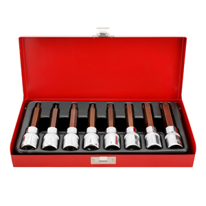 Steeltreks Tools – Jeu de douilles Torx longues S2 de haute qualité (8 pièces) avec boîte en acier – Tailles M5, M6, M8, M9, M10, M12, M13, M14 - Product Image 2