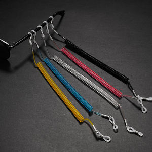 Cordon élastique unisexe en PU <span class=keywords><strong>pour</strong></span> le sport, cordon à œillets, <span class=keywords><strong>fil</strong></span> de téléphone réglable, <span class=keywords><strong>fil</strong></span> en spirale télescopique, lanière de <span class=keywords><strong>lunettes</strong></span> fixe <span class=keywords><strong>pour</strong></span> enfants - Product Image 5