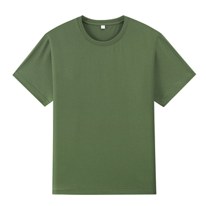 เสื้อยืดพิมพ์ลายตามสั่งสำหรับทั้งชายและหญิง สีพื้น ผ้าฝ้ายแท้ 100% เสื้อยืดแขนสั้นสีเรียบลำลอง - Product Image 5
