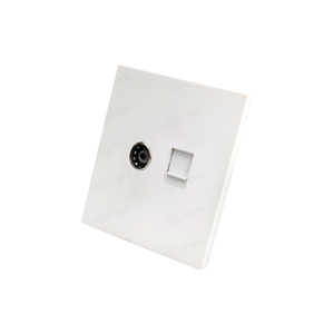 Enchufes de pared de Panel de plástico Cat5e/3/6 <span class=keywords><strong>para</strong></span> antena de satélite de TV, interfaz de datos de teléfono, enchufes elegantes universales <span class=keywords><strong>para</strong></span> el hogar - Product Image 5