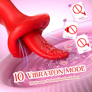 Véritable Vibrateur Suceur Lèche-Langue Oral, Stimulateur Clitoridien à Succion Orale, Rechargeable USB, Étanche, Jouet Sexuel Adulte pour Femme - Product Image 3