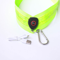 Gilet d'épaule luminescent LED Cyclisme Running Sports Gilet de sécurité Flashing Visibility Outdoor Night Reflective Belt