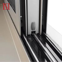 Fenêtres coulissantes horizontales en verre en aluminium de style européen Top Brand Modern Burglar Mesh Design for Bedroom Balcon Direct