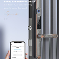 Serrure de porte intelligente Tolink Tuya à double face, étanche IP68, avec contrôle à distance pour portails en fer, résistante aux empreintes digitales