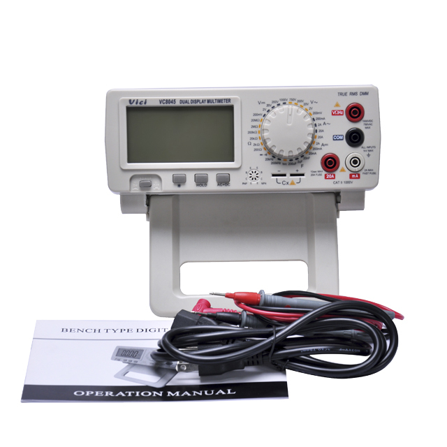 VICI Bench Top Digital Multimeter VC8045 with Large 83x44mm LCD Display 20000 Digits up to 1000V/20A Industrial Use
