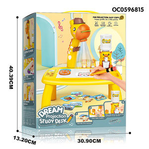 Jouets de table à <span class=keywords><strong>dessin</strong></span> avec projecteur d'apprentissage de <span class=keywords><strong>girafe</strong></span> mignonne pour enfants avec musique - Product Image 6