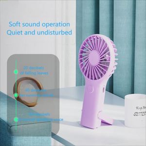 Ventilateur portable de bureau rechargeable par USB, batterie 400 mAh, 5 couleurs au choix - Product Image 4