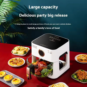 Horno multifunción de gran capacidad de 4L y 1200W personalizado de fábrica, freidora de aire inteligente con fuente de alimentación digital alemana. - Product Image 3