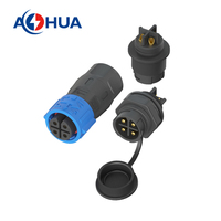 35A 4Pin DC connecteur LED éclairage Luminaire cadre boîte montage sur panneau prise IP67 verrouillage rapide mâle femelle amarrage connecteur en plastique
