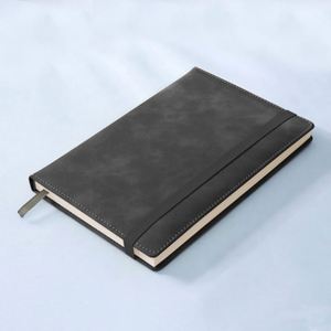 Wholesale Custom A5 Faux PU Leather Hardcover Notebook <b>Sewing</b> 200 Pages Lined Paper Elastic Band Gift for Students Office - Product Image 1