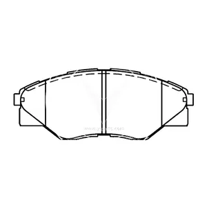 Pastilha de freio sdcx D1523-8731/gdb3532/0446jesteś k290/sp1056/d2303 para toyota innova/hi-lux