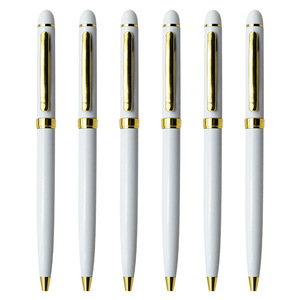 Premium Metal Ballpoint <b>Pen</b> White Twisted Office Hotel Resort Gift <b>Pen</b> Custom Logo <b>Pen</b> - Product Image 2