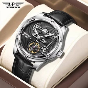 Montre PINDU avec mouvement mécanique Miyata 8215, verre saphir, étanche, luminescent, pour hommes d'affaires - Product Image 1